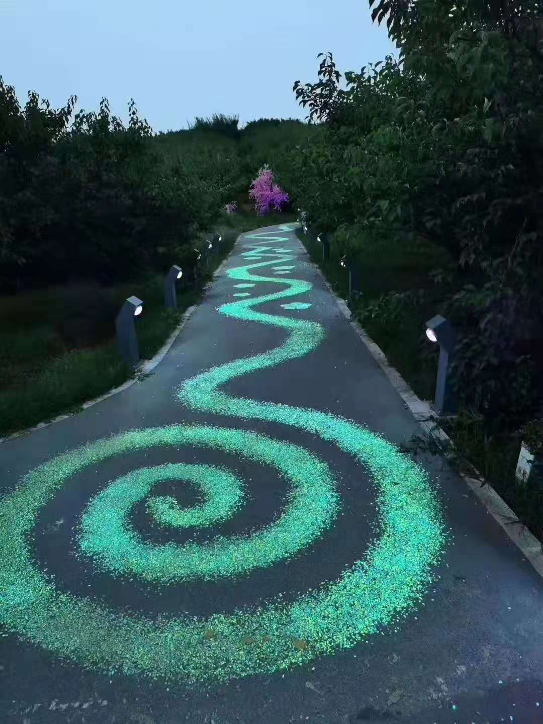 成都夜光石透水地坪廠家
